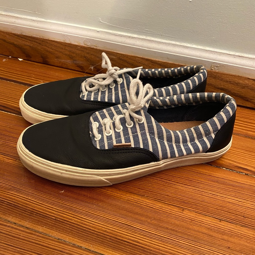 •Vans• Era California Striped Leather Blue Shoes